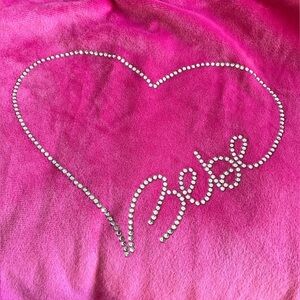 Bebe Pink Velour Zip-Up Sleepwear Hoodie | Size Small | Y2K early 2010s Lounge